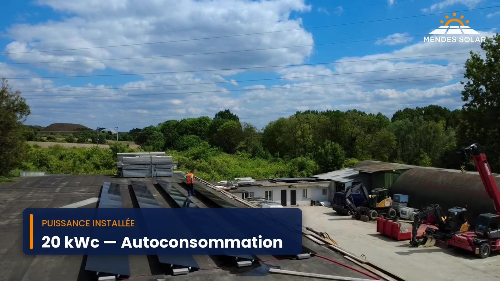 Centrale photovoltaïque SACIR 20 kWc avec stockage 35 kWh à Fresnes-sur-Marne (77)
